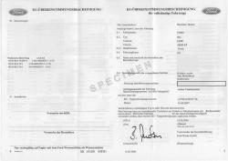 Certificat de conformité gratuit Ford Certificat de conformité gratuit Ford